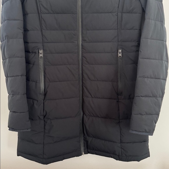 Abercrombie & Fitch Long Puffer Coat, Size S, Color Black - Picture 4 of 5